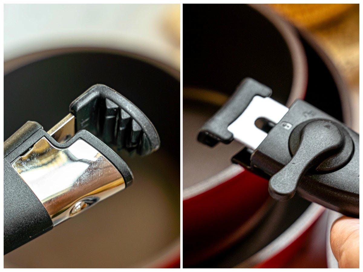 KOIZUMI 日本小泉不沾平底鍋六件組｜可以直接放烤箱、放冰箱，擁有可拆式把手，方便堆疊收納，6件組竟2000有找